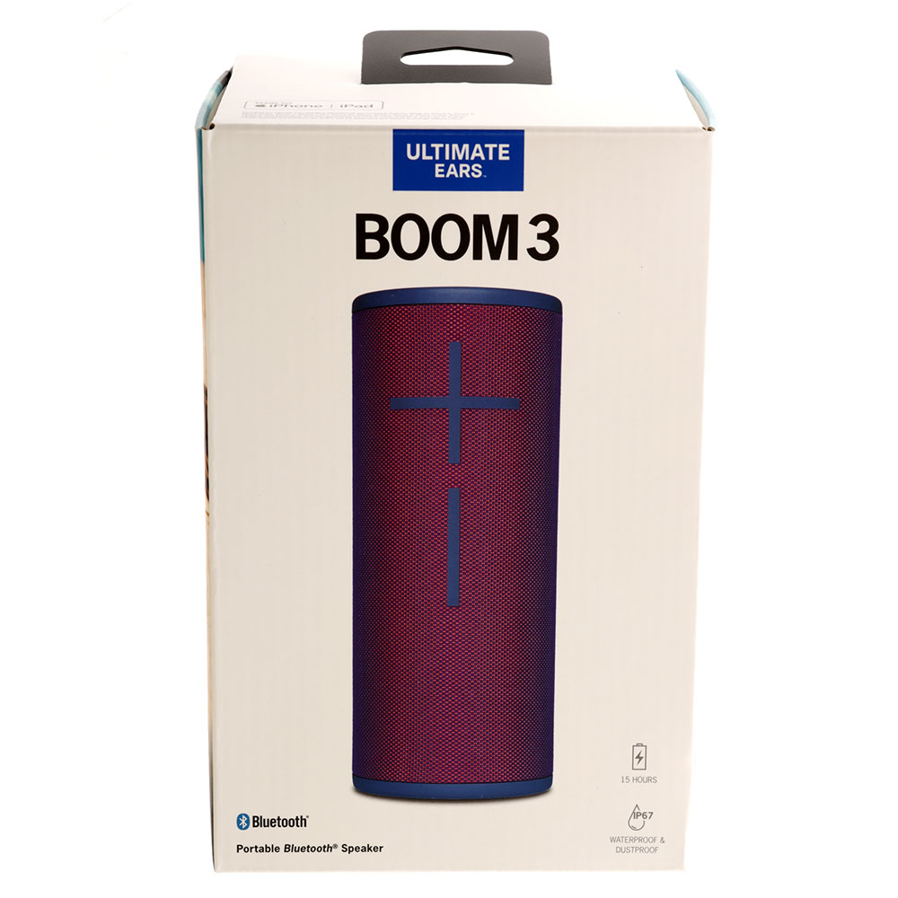 Ultimate Ears UE BOOM 3 Waterproof Portable Bluetooth Speaker Ultraviolet Purple