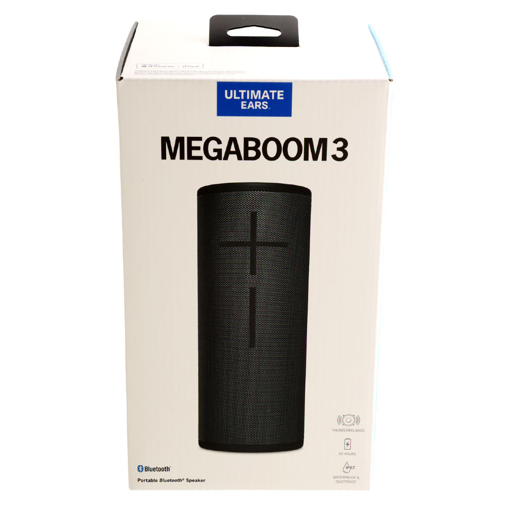 Ultimate Ears UE MEGABOOM 3 Waterproof Portable Bluetooth Speaker Night Black