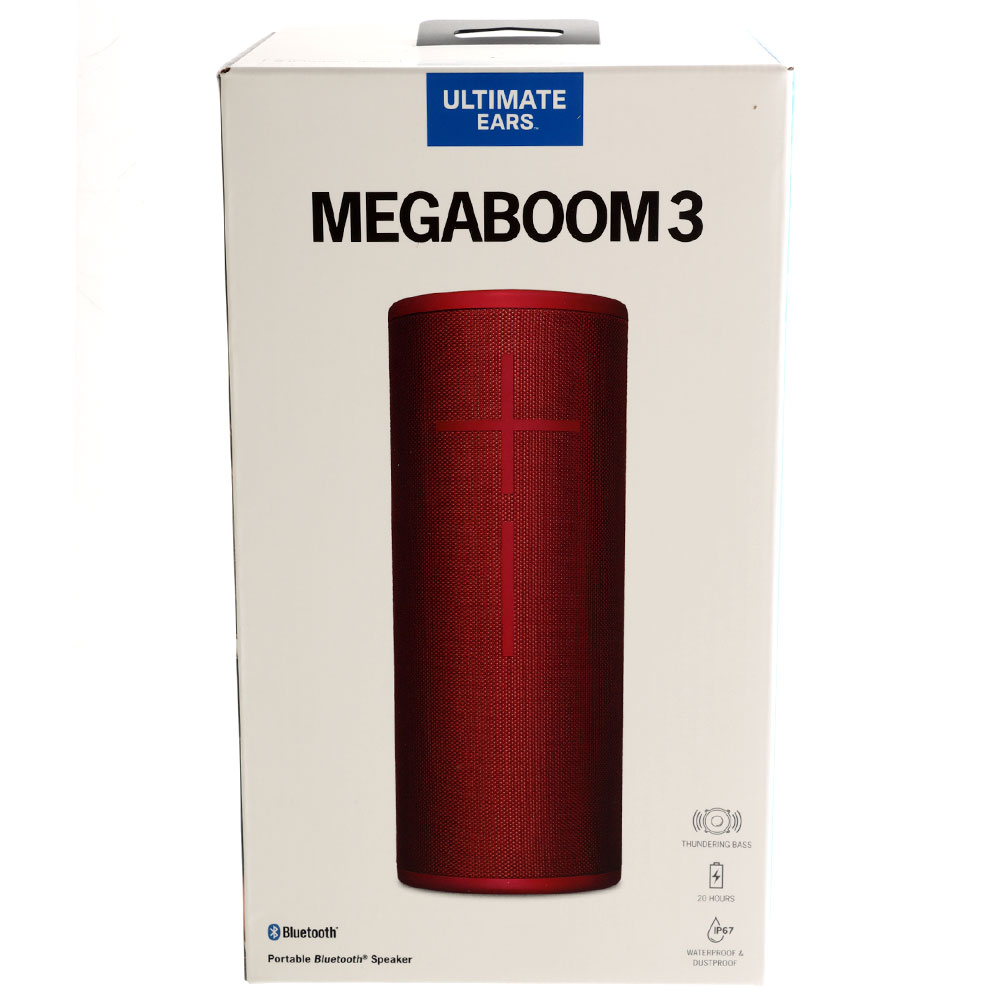 Ultimate Ears UE MEGABOOM 3 Waterproof Portable Bluetooth Speaker Sunset Red