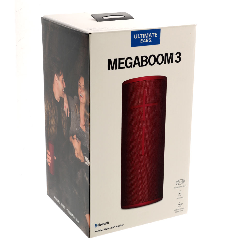 Ultimate Ears UE MEGABOOM 3 Waterproof Portable Bluetooth Speaker Sunset Red