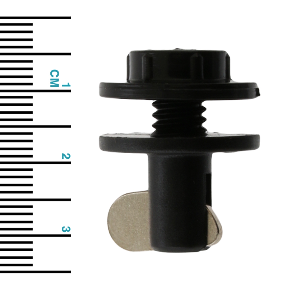 Stayput Canvas to Canvas Fastener Single Black Qty 25