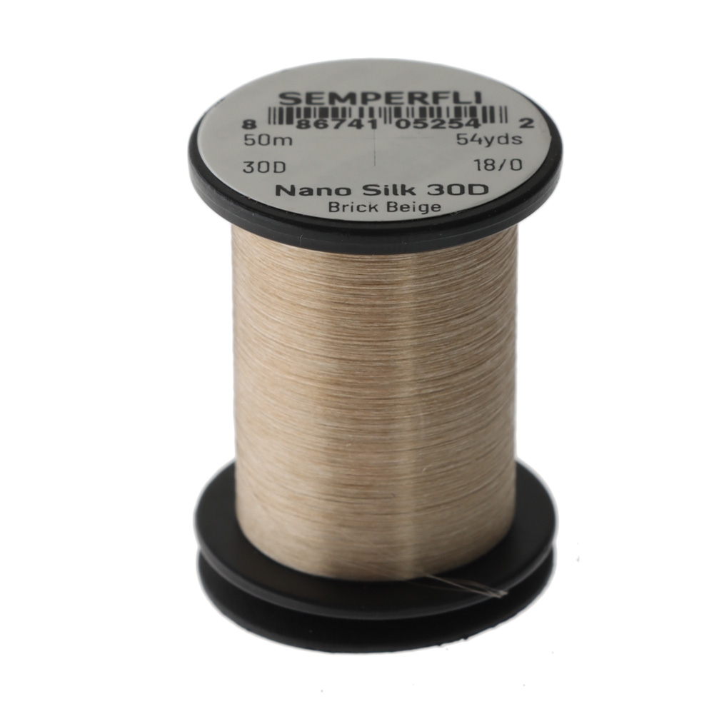 Semperfli Nano Silk Fly Tying Thread 30D 18/0 50m Brick Beige