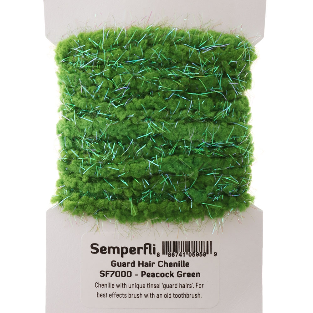 Semperfli Guard Hair Chenille Peacock Green