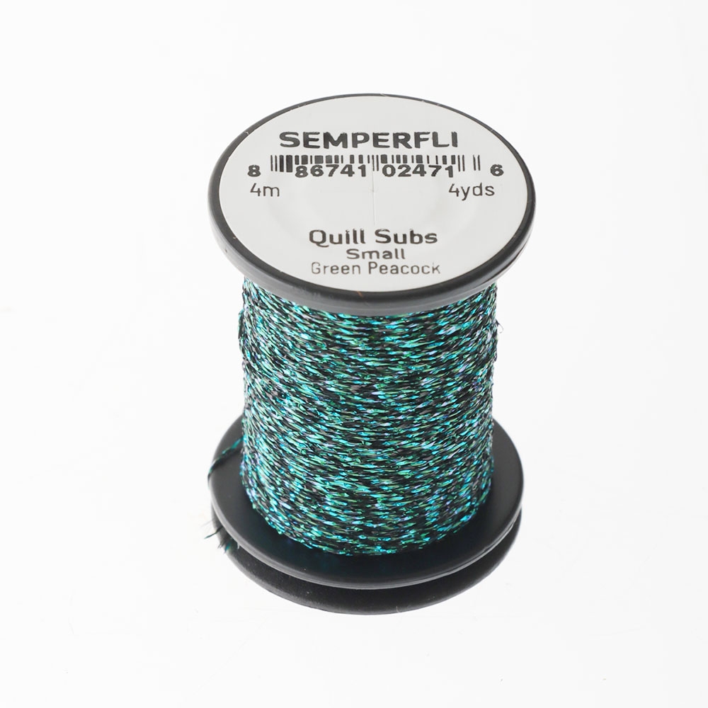 Semperfli Peacock Quill Subs Small Green Peacock 4m