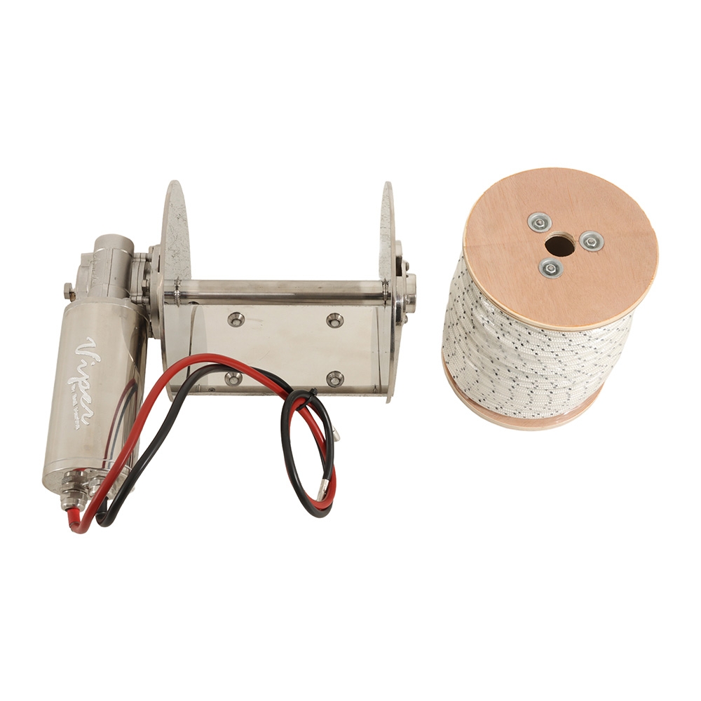 Viper Pro-Series Rapid Drum Winch Bundle with 100mx6mm Double Rope and Chain