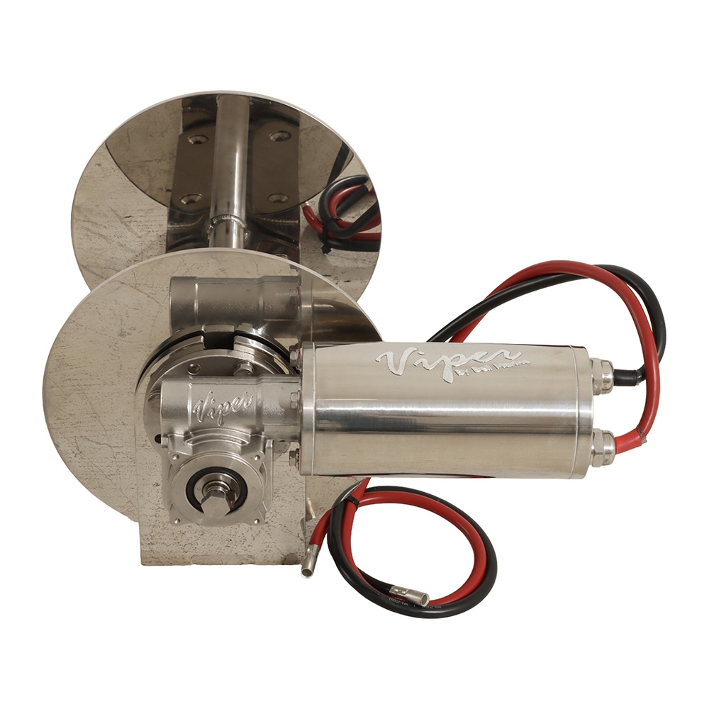 Viper Pro-Series Rapid Drum Winch Bundle with 100mx6mm Double Rope and Chain