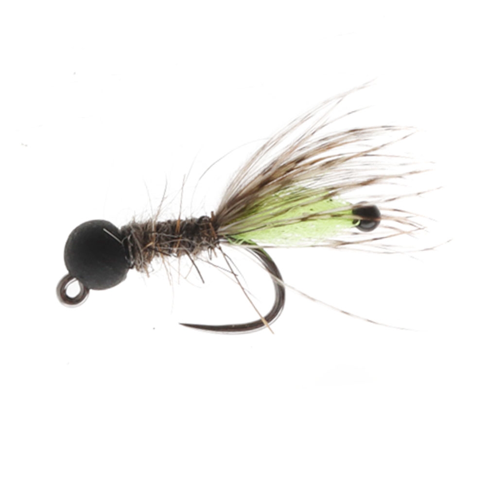 Manic Tackle Project Jig BTB Peeping Caddis Nymph Fly #12 2cm