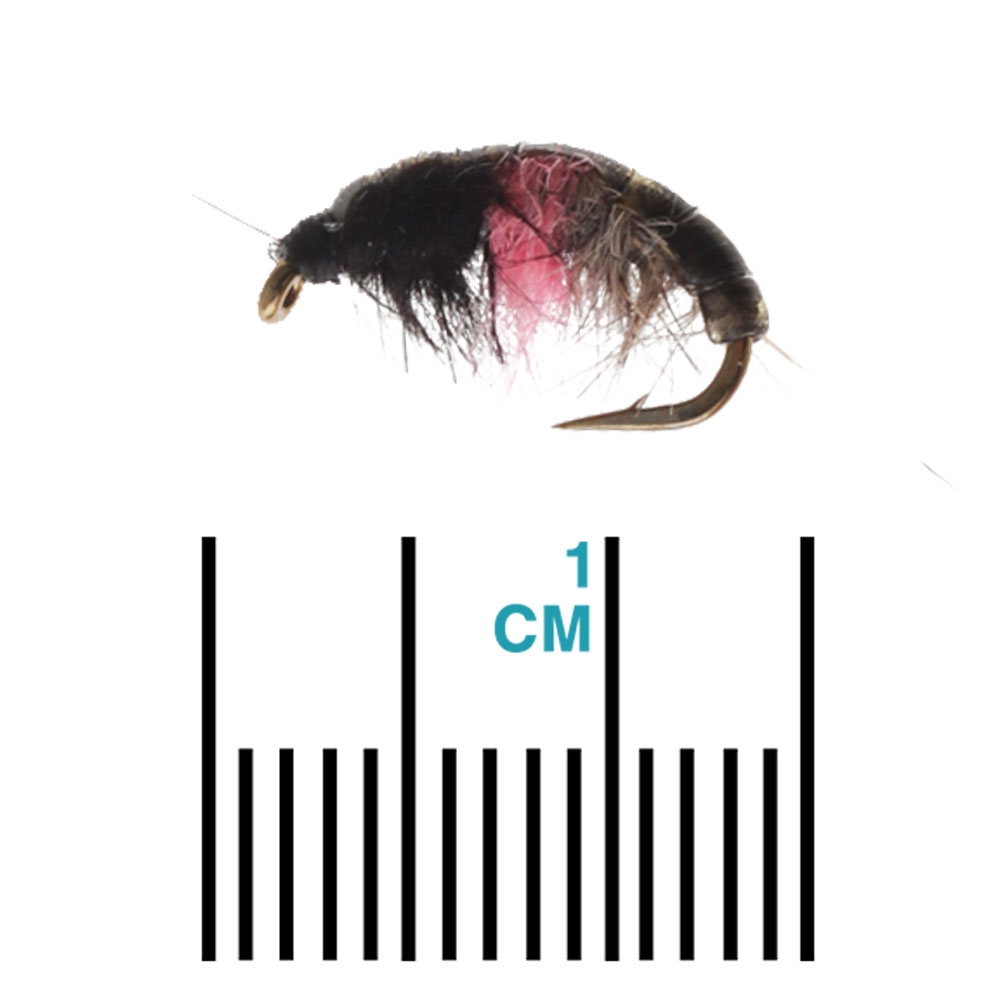 Manic Tackle Project Hot Spot Czech Nymph Fly Tan/Pink #14 1cm