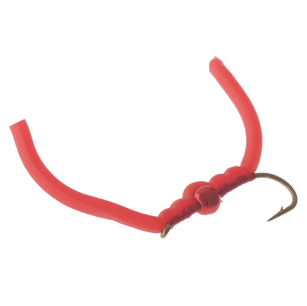 Manic Tackle Project Squirmy Worm Nymph Red #8 2.5cm