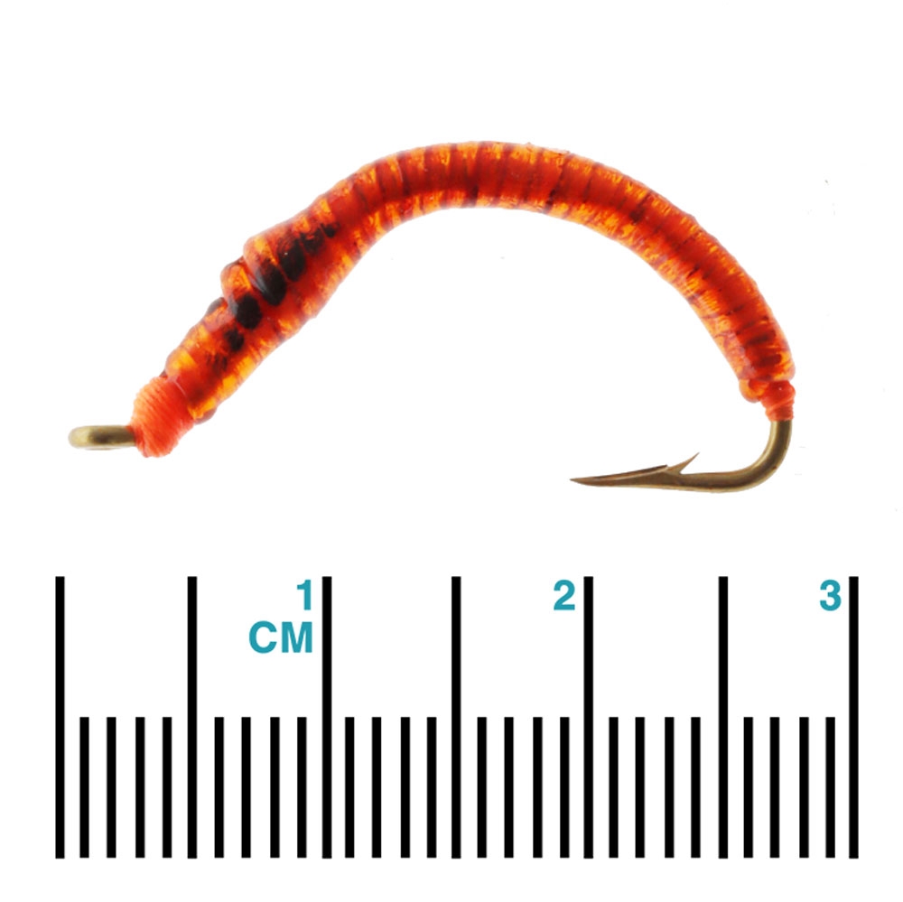 Manic Tackle Project Sheriks Crawler Harness Nymph Hot Orange #6 2.7cm