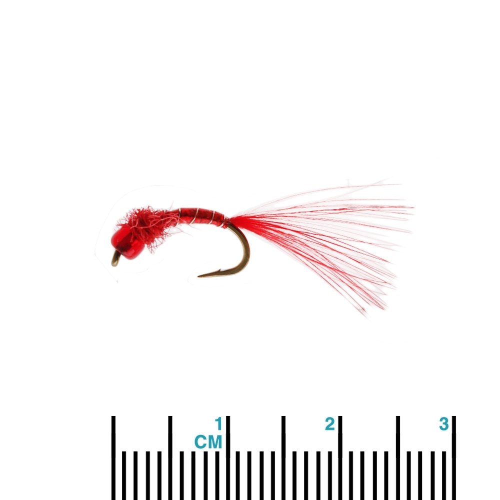 Manic Tackle Project Robs Redhead Bloodworm Nymph #12 2cm