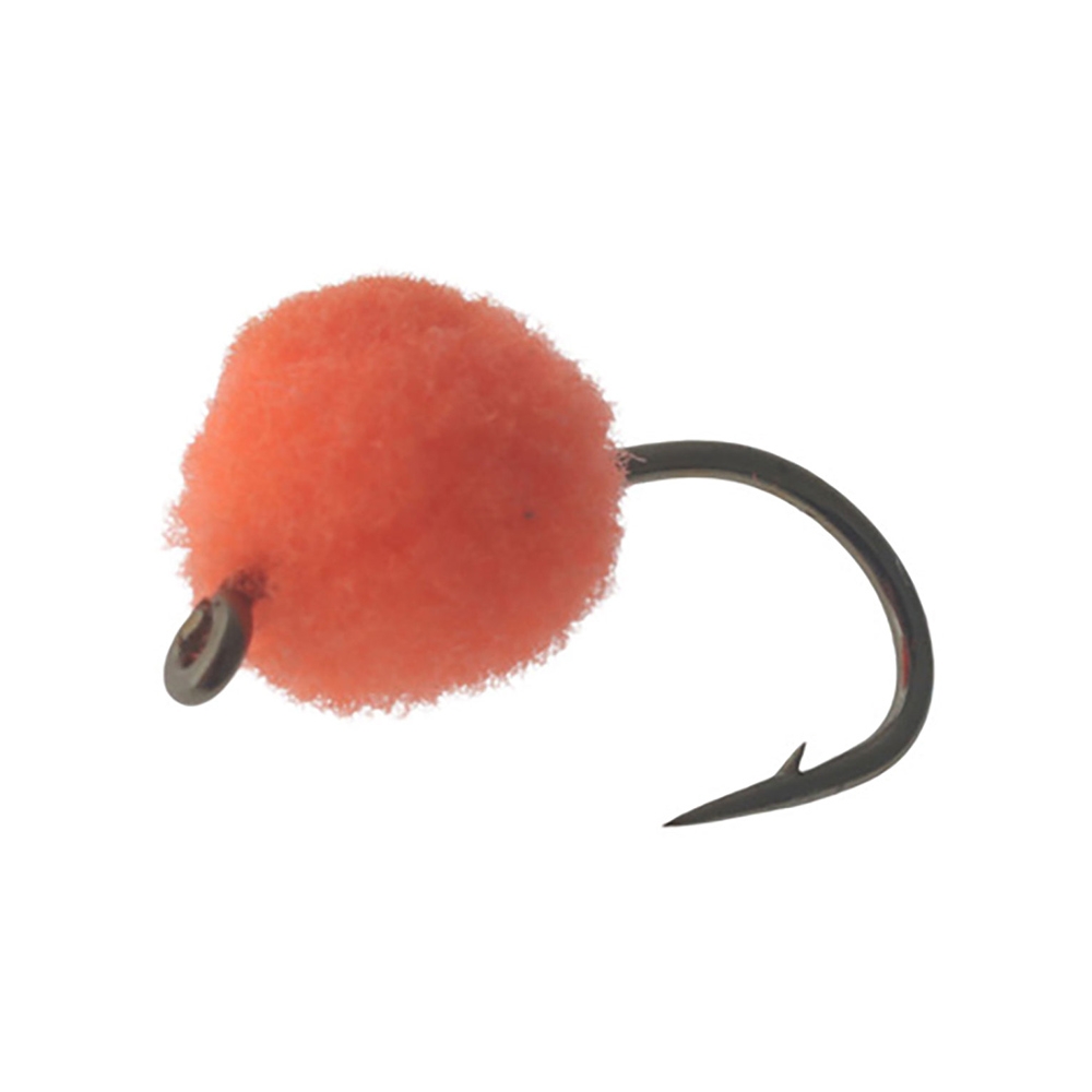 Manic Tackle Project Glo Bug Fly Orange/Brite Red #10