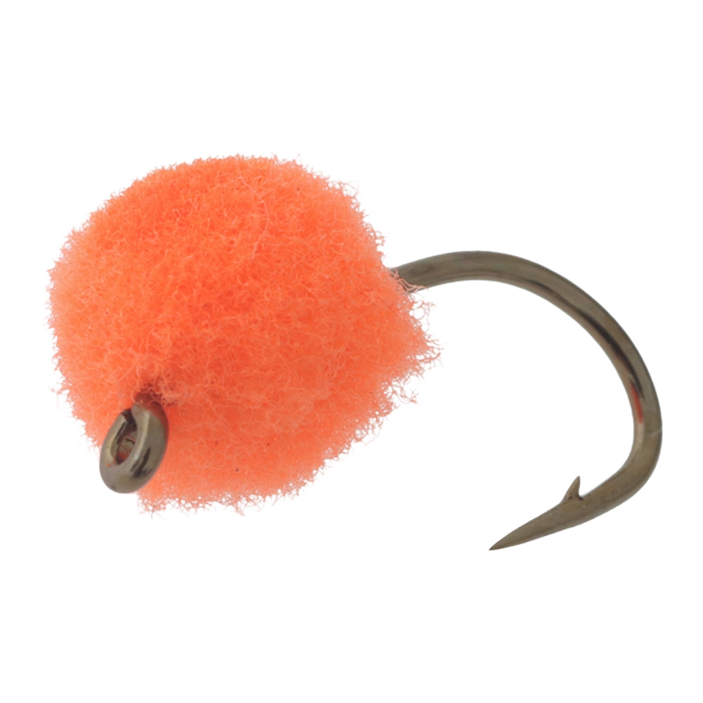 Manic Tackle Project Glo Bug Fly Orange/Brite Red #10