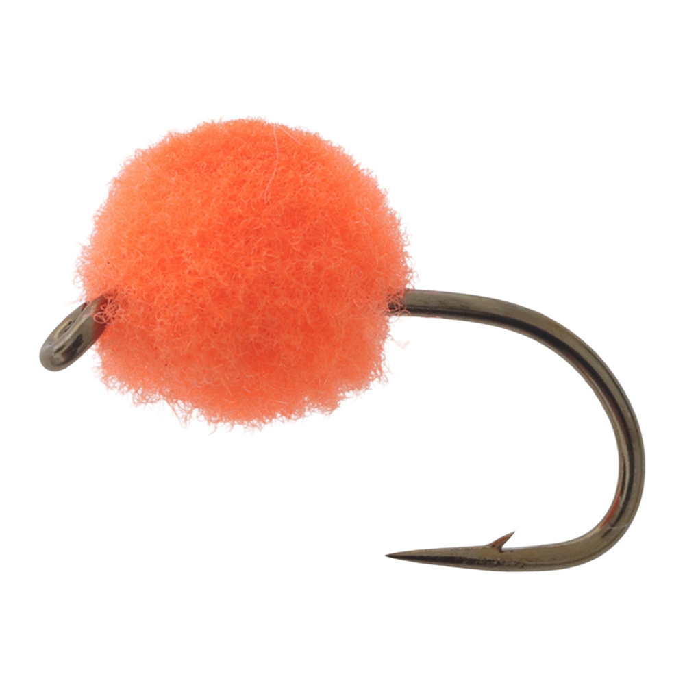 Manic Tackle Project Glo Bug Fly Orange/Brite Red #10