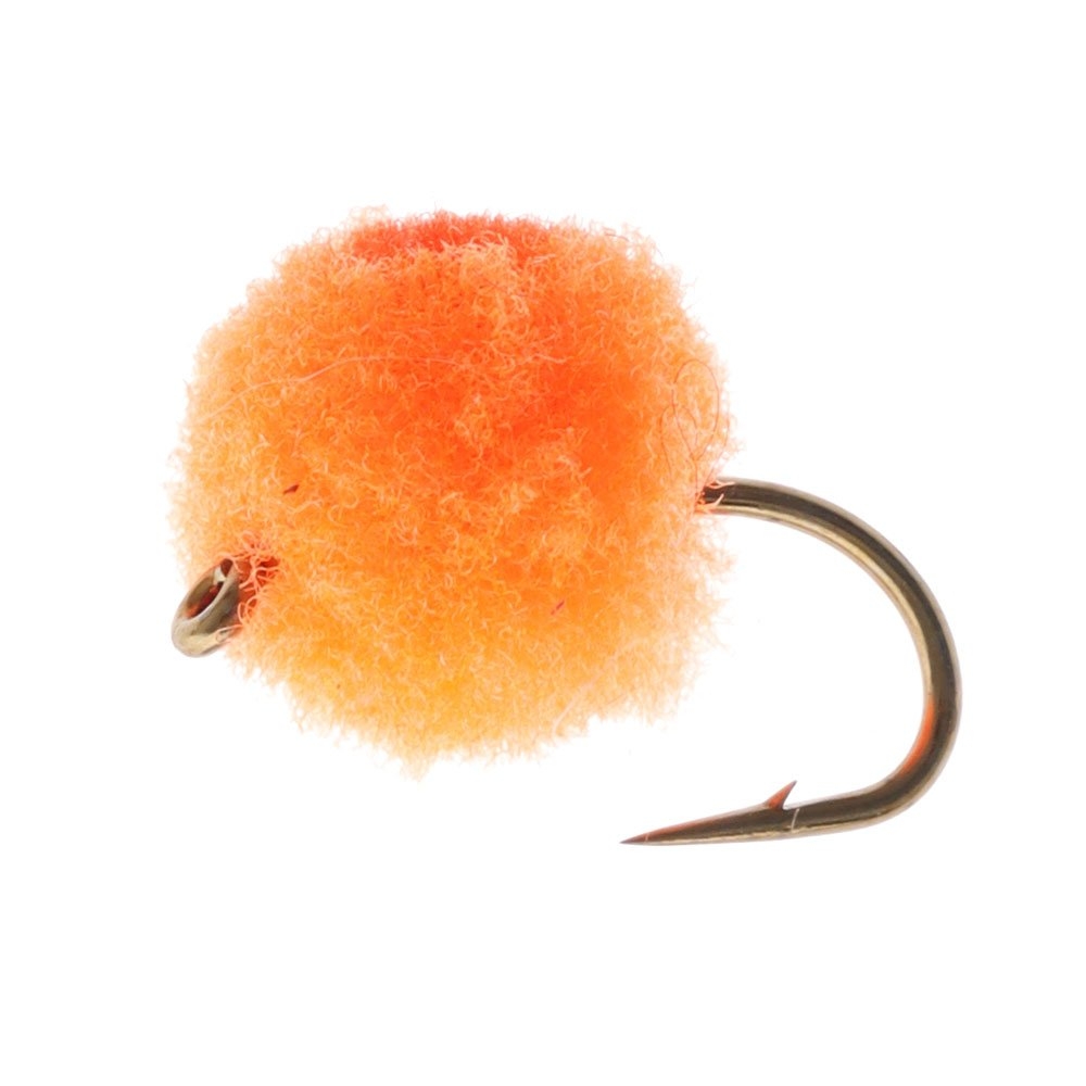 Manic Tackle Project Glo Bug Fly Orange/Brite Red #12