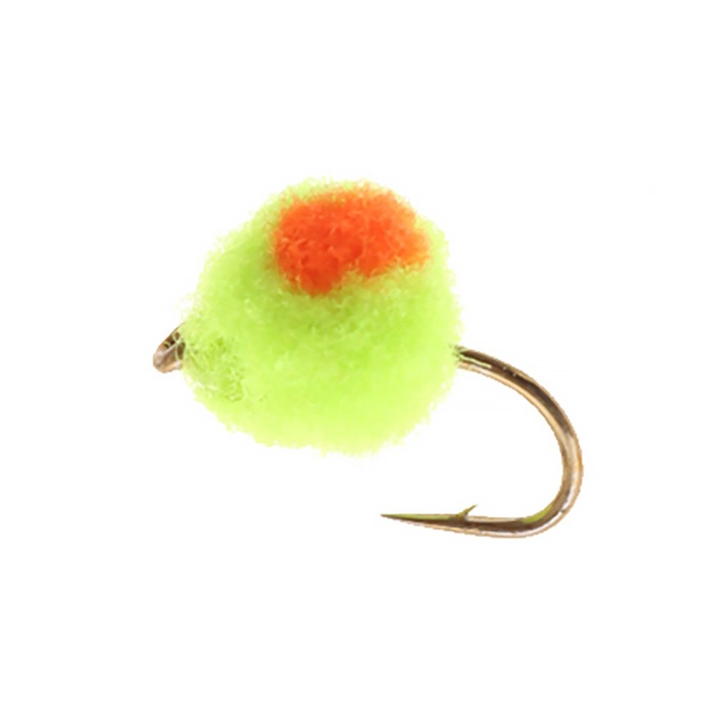 Manic Tackle Project Glo Bug Fly Chartreuse/Brite Red #10 1cm