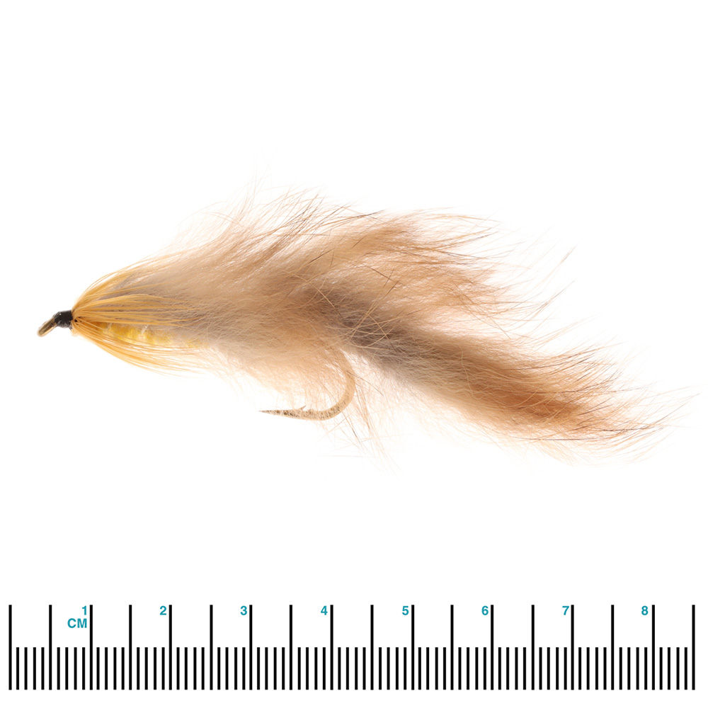 Manic Tackle Project Classic Rabbit Streamer Fly Yellow #2 7.5cm