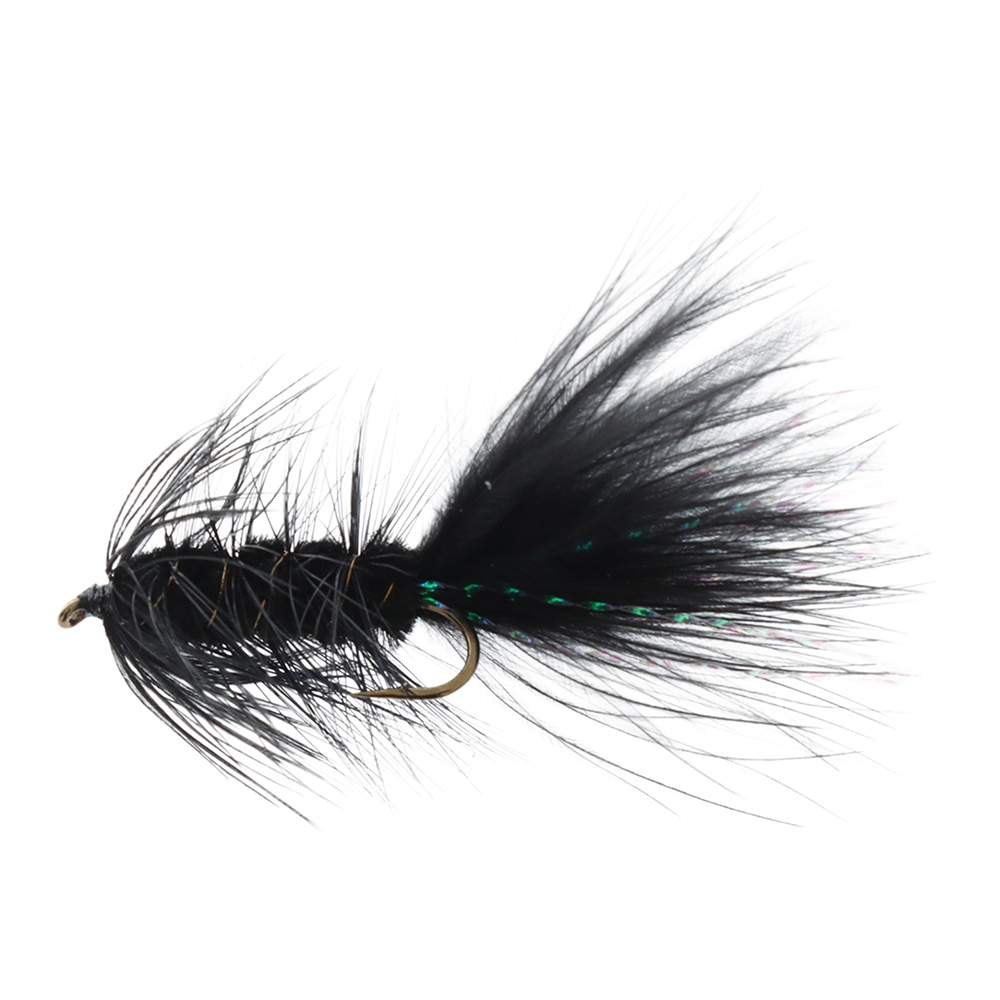 Manic Tackle Project Woolly Bugger Streamer Black #10