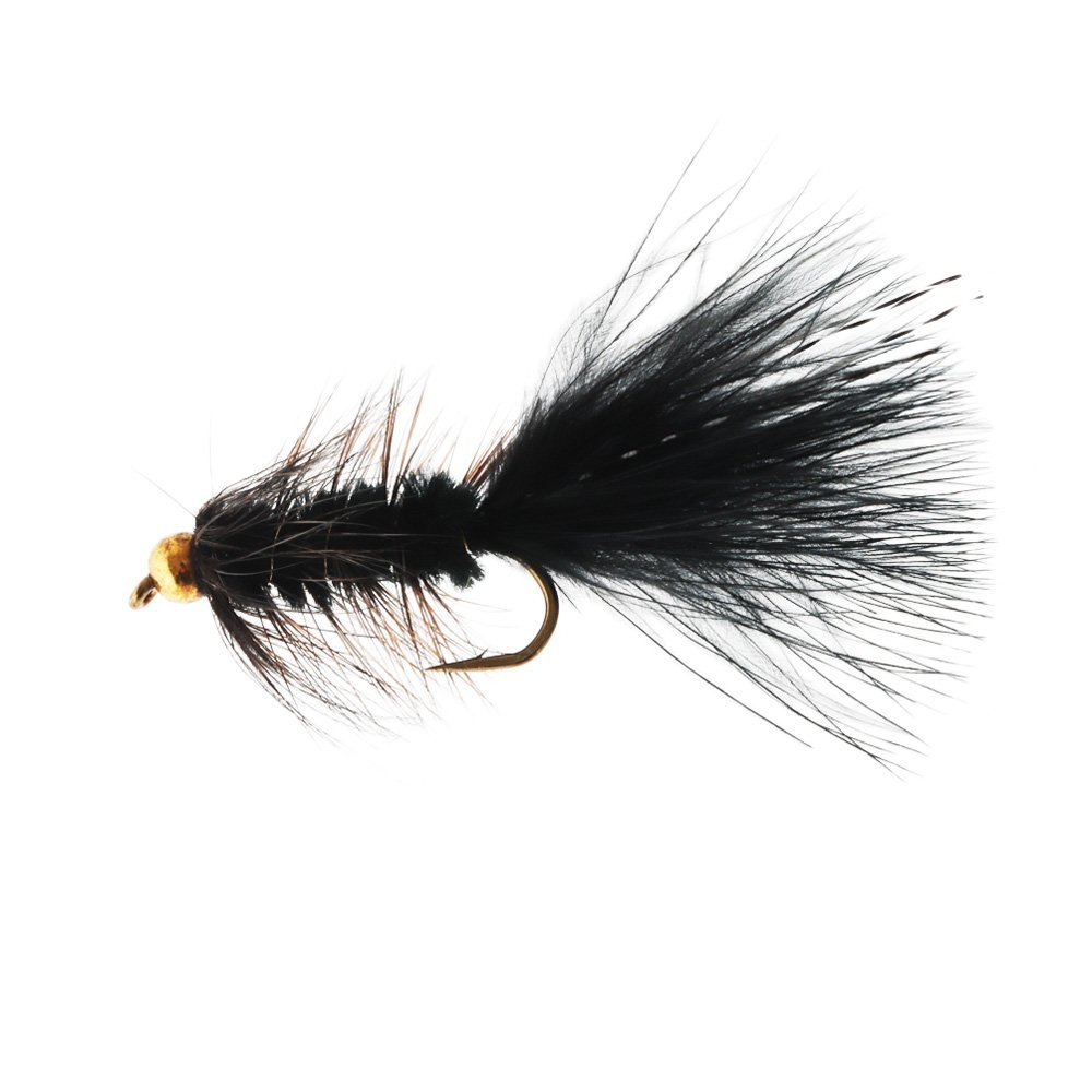 Manic Tackle Project BH Woolly Bugger Streamer Black #08 4.5cm