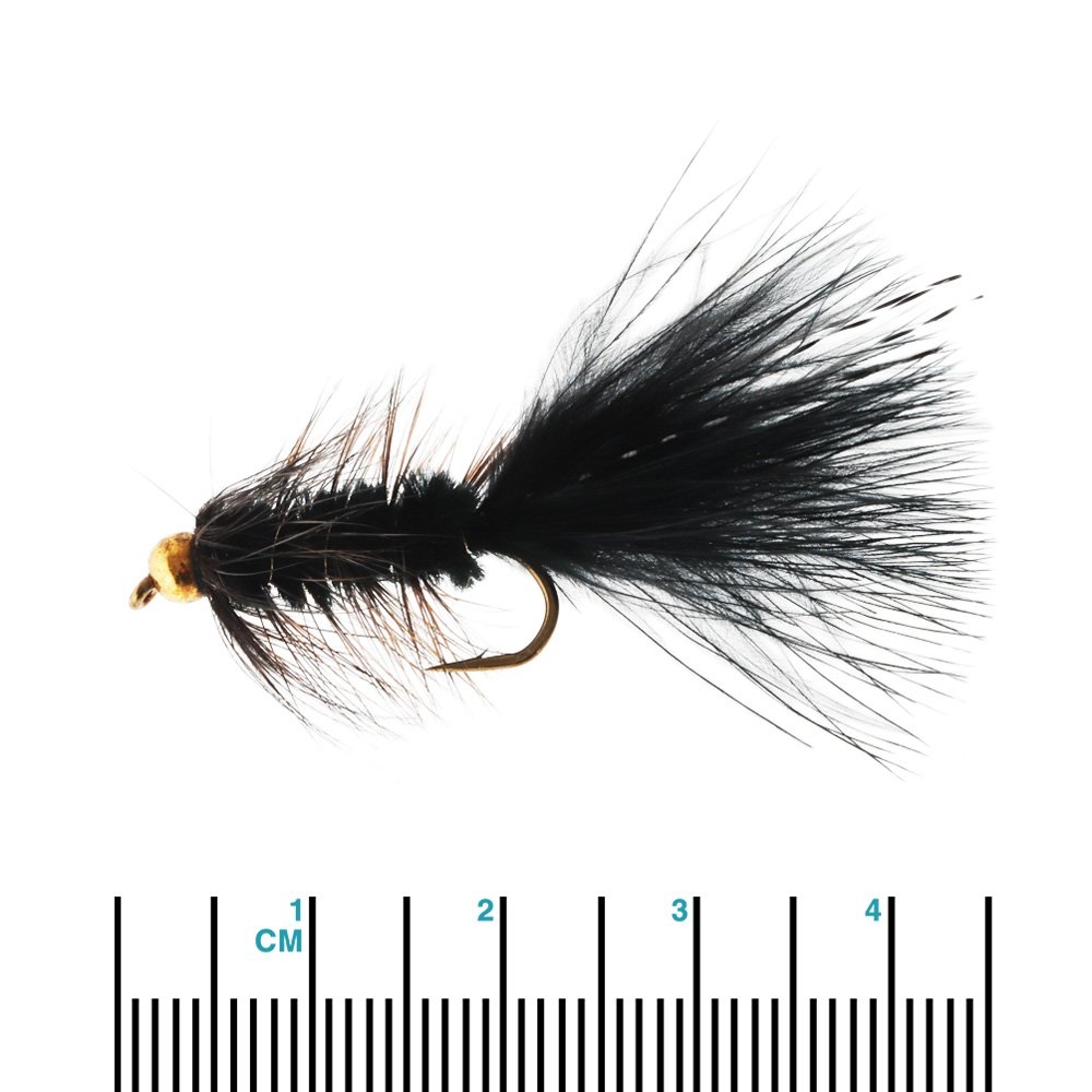Manic Tackle Project BH Woolly Bugger Streamer Black #08 4.5cm