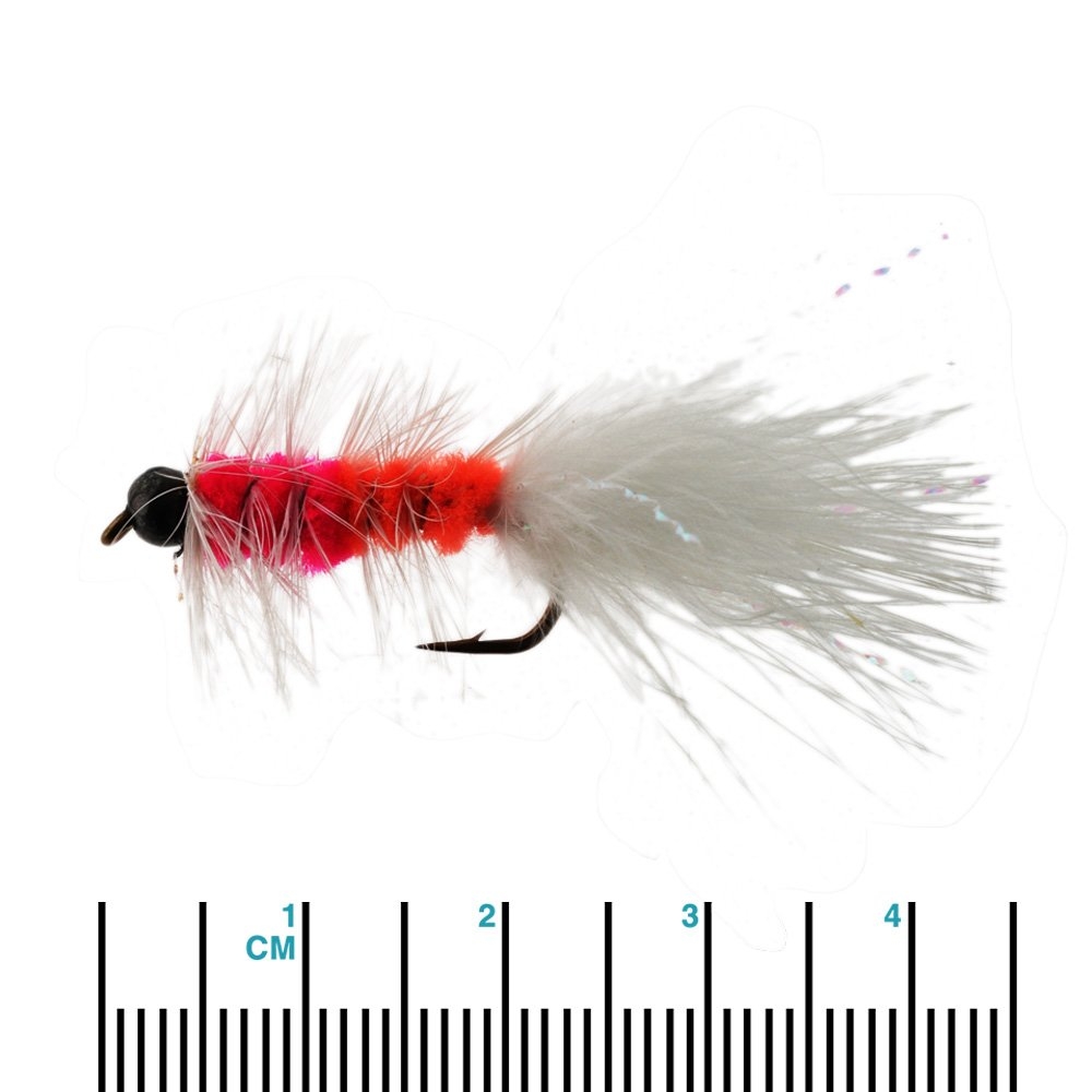 Manic Tackle Project BH Woolly Bugger Streamer Fly Hustler #08 4.5cm