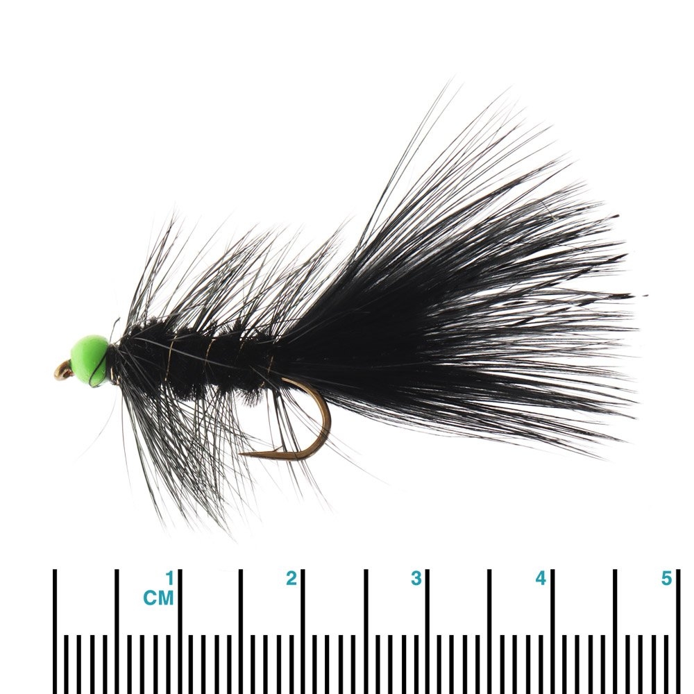 Manic Tackle Project FGB Woolly Bugger Black #08 4.5cm