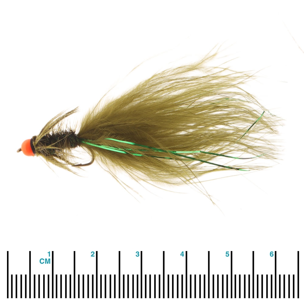 Manic Tackle Project Belinda's Bitch Slap Streamer Orange/Olive #10