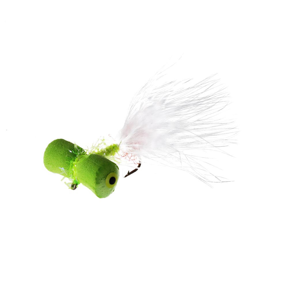 Manic Tackle Project Little Boobie Fly Chartreuse/White #8 3.3cm