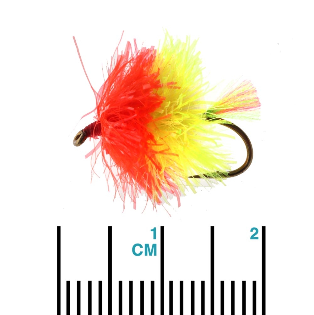 Manic Tackle Project FAB Streamer Trout Fly Fire #8 1.5cm