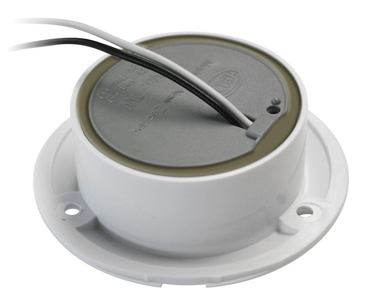 Hella Marine LED Rakino Downlight Red Spread - White Rim 24v