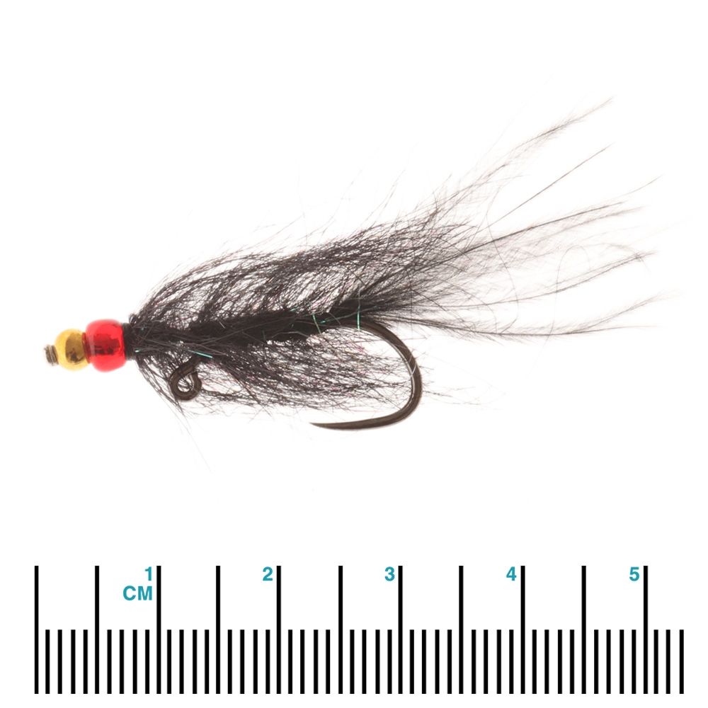 Manic Tackle Project Balanced Leech Streamer Black Magic #8 5cm