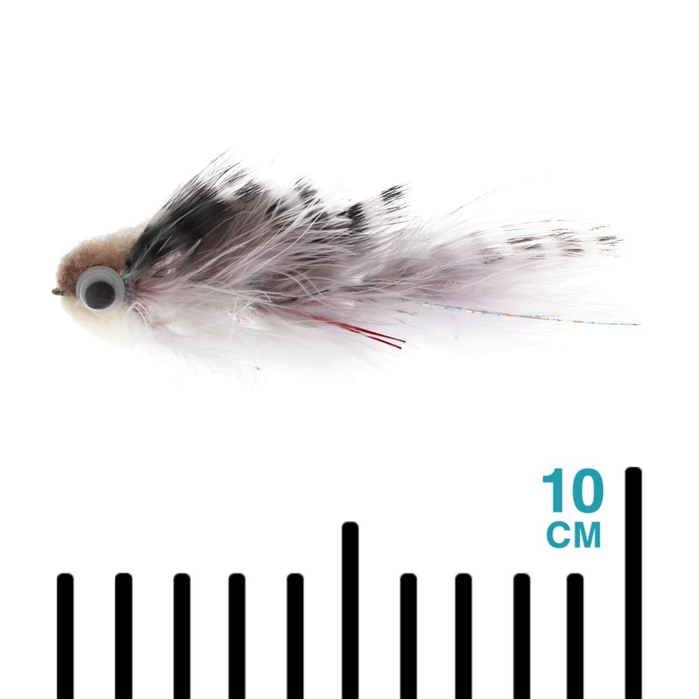 Manic Tackle Project Galloup's TA Bunker Streamer Grey/White #2