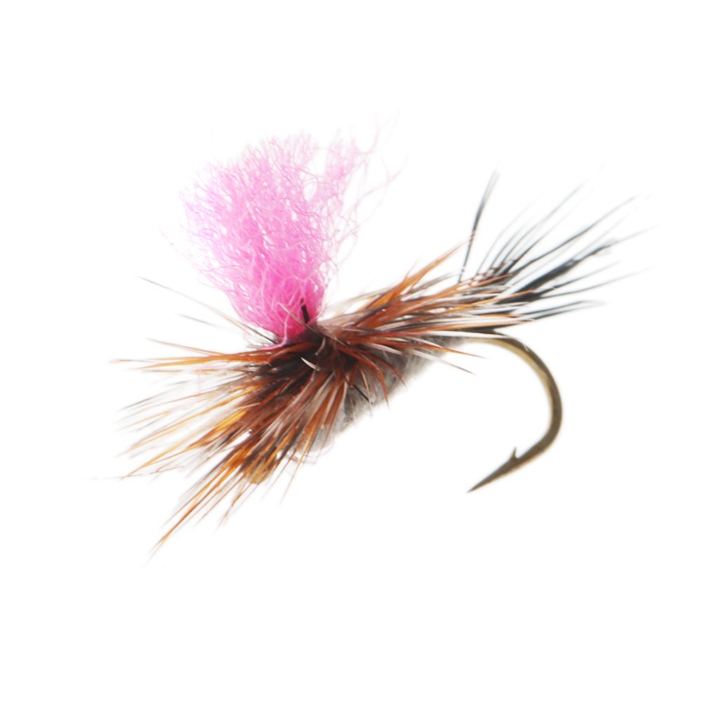 Manic Tackle Project Hi Vis Parachute Adams Dry Fly #14