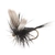 Manic Tackle Project Black Gnat Dry Fly #16