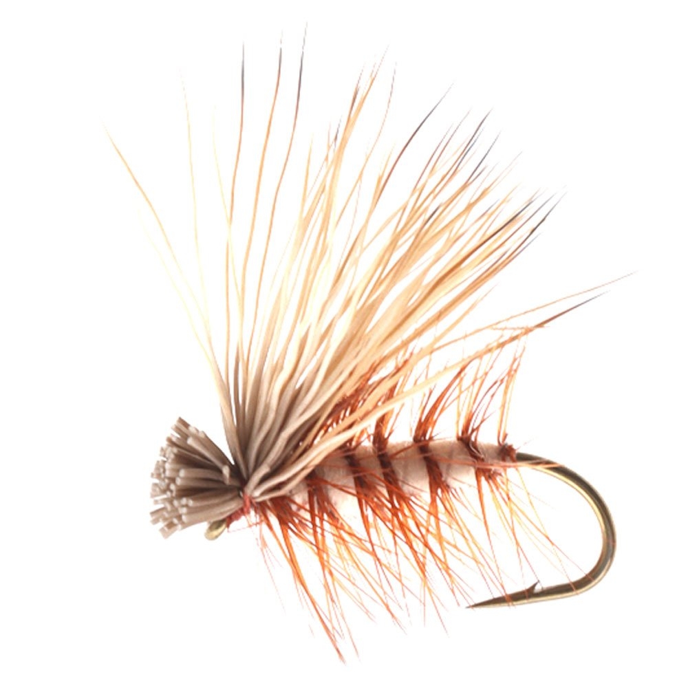 Manic Tackle Project Elk Hair Caddis Dry Fly Tan #12 1.5cm
