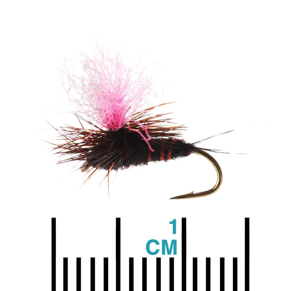 Manic Tackle Project Hi Vis Possum Dun Brown Dry Fly #14 1.5cm