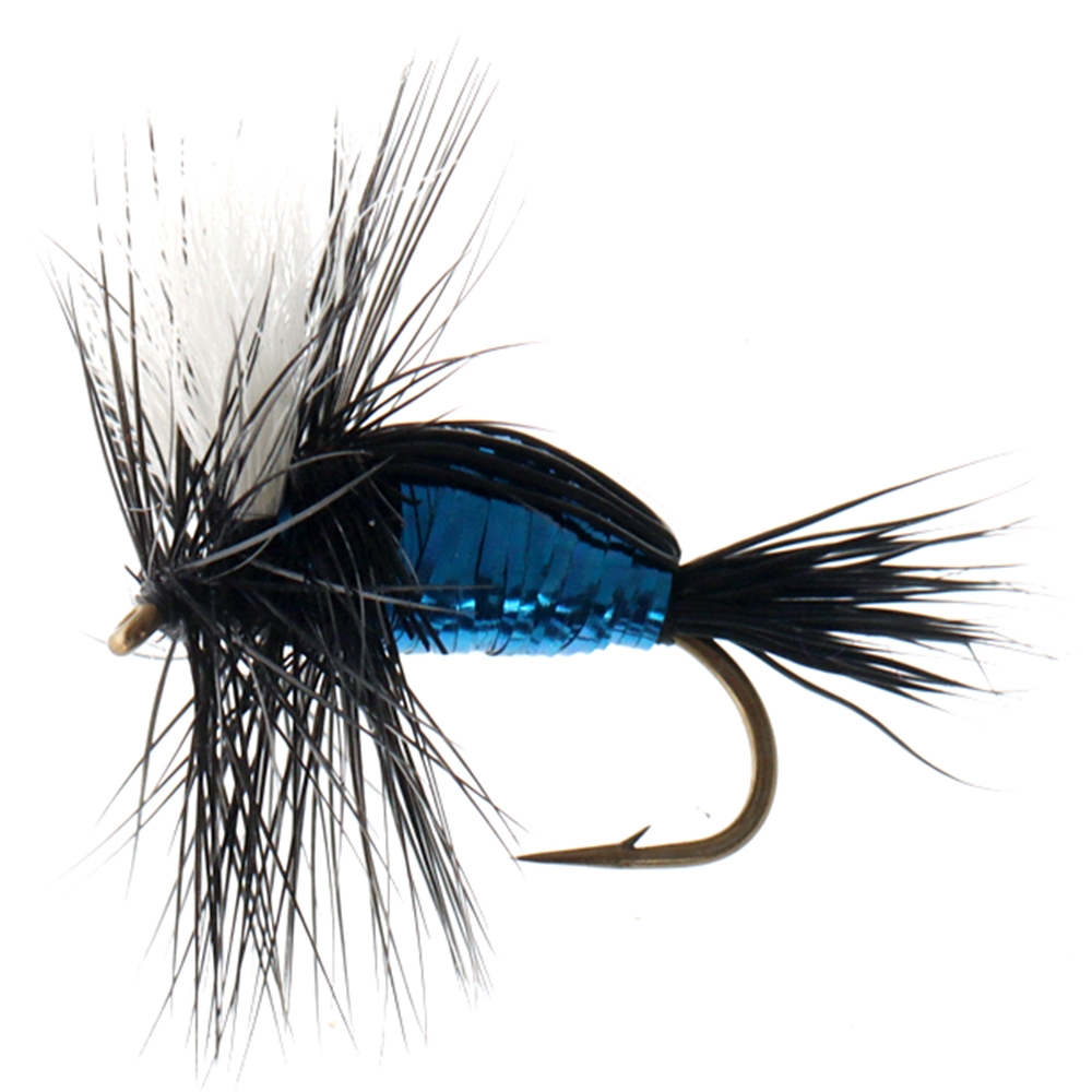 Manic Tackle Project Humpy Dry Fly Blue Bottle #12