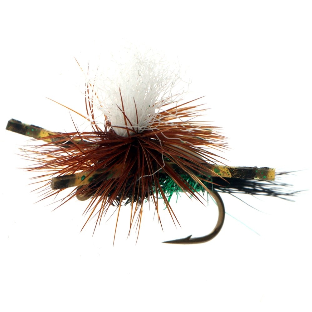 Manic Tackle Project Para Improved Humpy Dry Fly Green #16