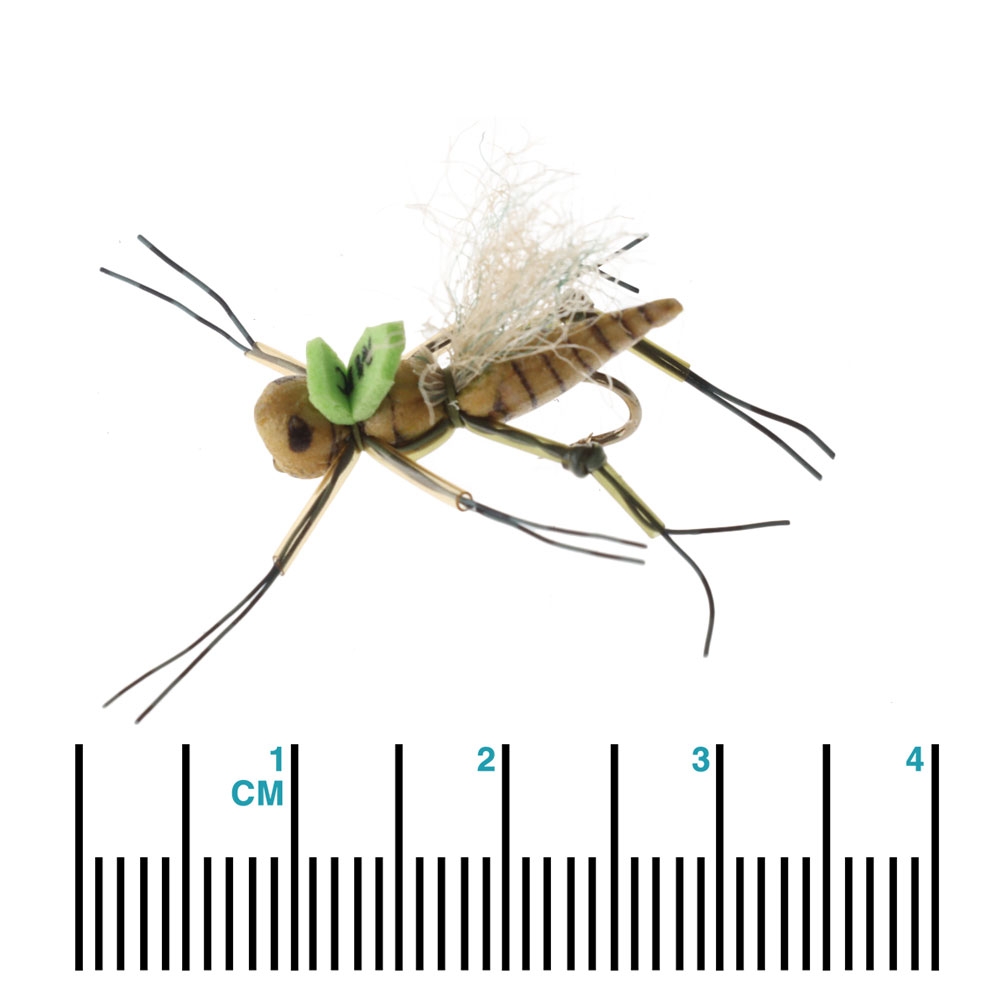 Manic Tackle Project KKs Henneberry Hopper Dry Fly Green #12 3.5cm