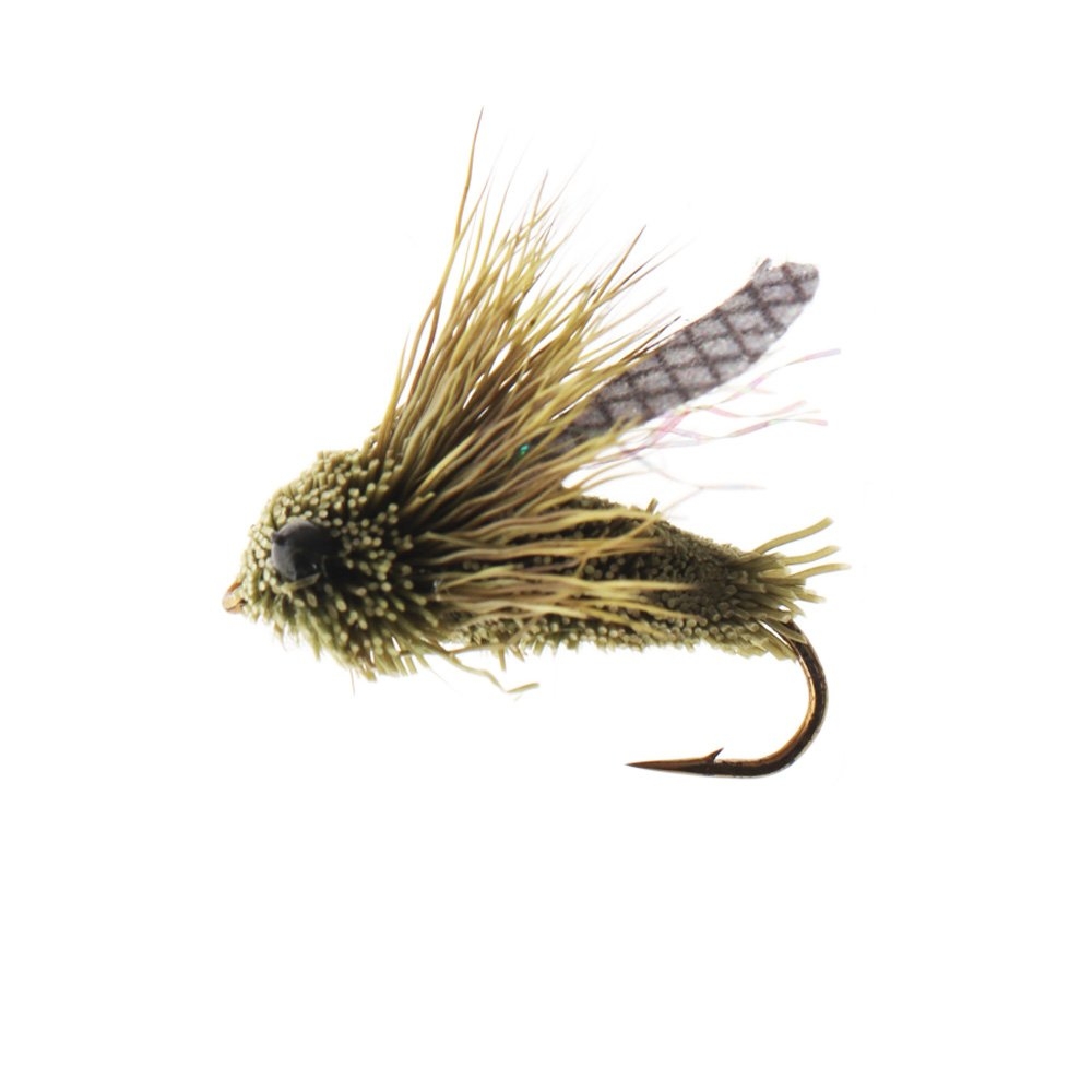 Manic Tackle Project Classic Cicada Dry Fly Olive #8 2cm