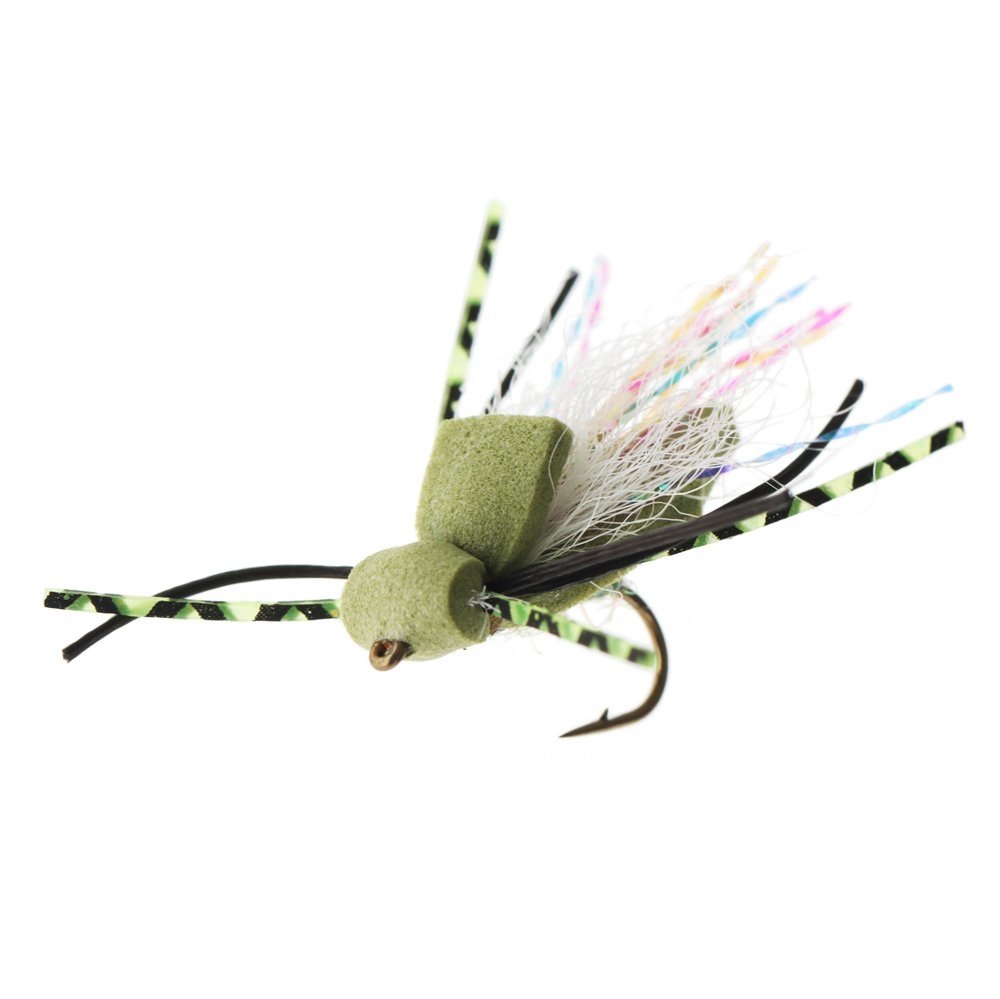 Manic Tackle Project Flat Back Cicada Dry Fly Olive #10 3.5cm