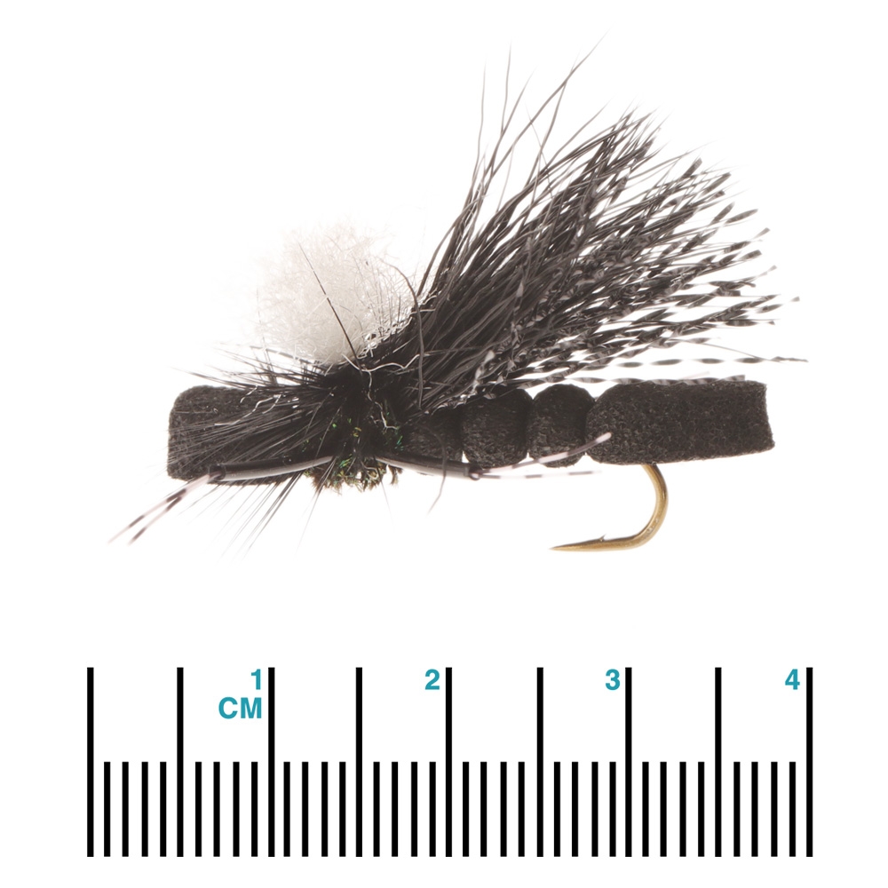 Manic Tackle Project Swishers Foam PMX Black Dry Fly #8 3.5cm