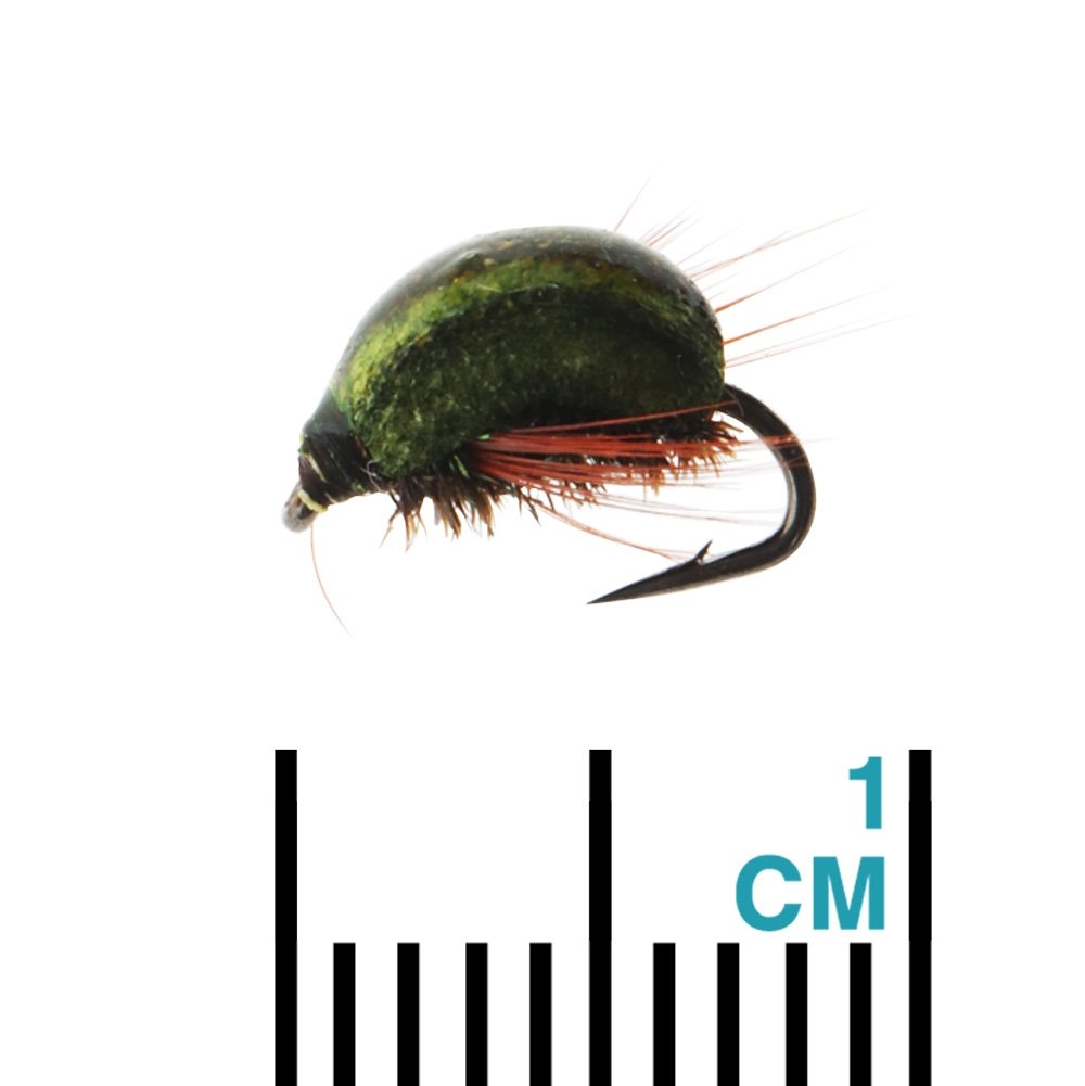 Manic Tackle Project True Manuka Beetle Dry Fly #16