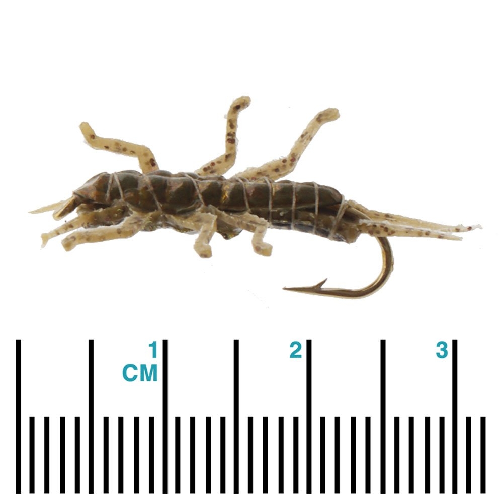 Manic Tackle Project True Stonefly Jig Nymph Fly Olive #10