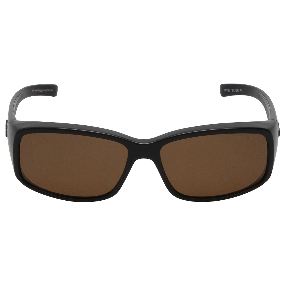 Ugly Fish P106 Fit Over Polarised Sunglasses Shiny Black/Brown