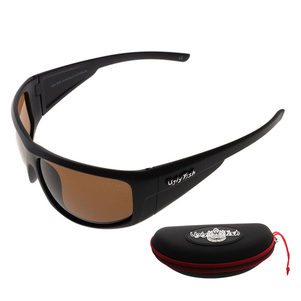 Ugly Fish P8084 Polarised Sunglasses Matte Black/Brown