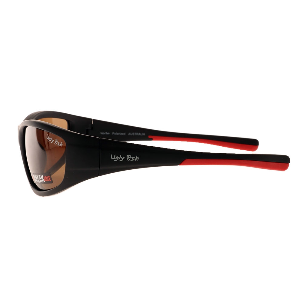 Ugly Fish PU5212 Polarised Sunglasses Matte Black/Brown