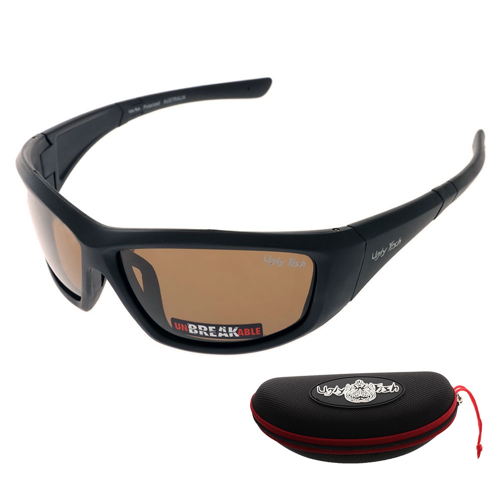 Ugly Fish PU5447 Polarised Sunglasses Matte Black/Brown