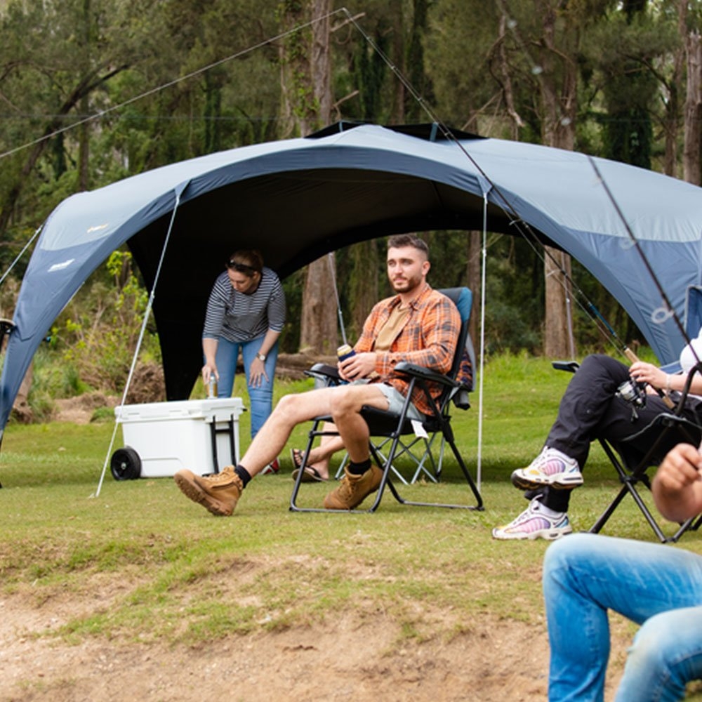 OZtrail Blockout Shade Dome Shelter with Sun Wall 4.2m