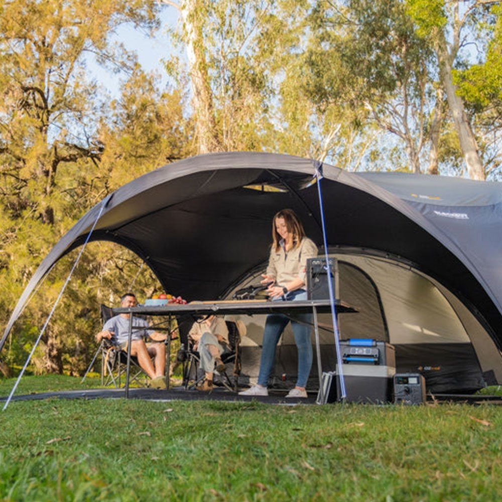 OZtrail Blockout Shade Dome Shelter with Sun Wall 4.2m